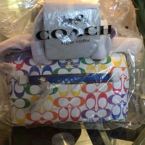 Coach Pride Rowan Satchel Crossbody 🌈 NWT 2488